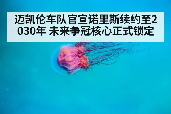 迈凯伦车队官宣诺里斯续约至2030年 未来争冠核心正式锁定