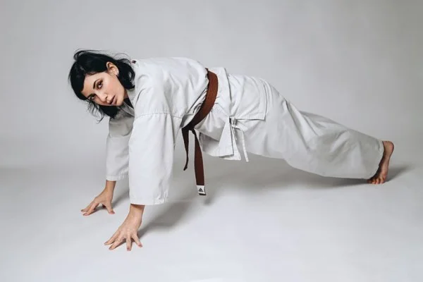 female karate athlete